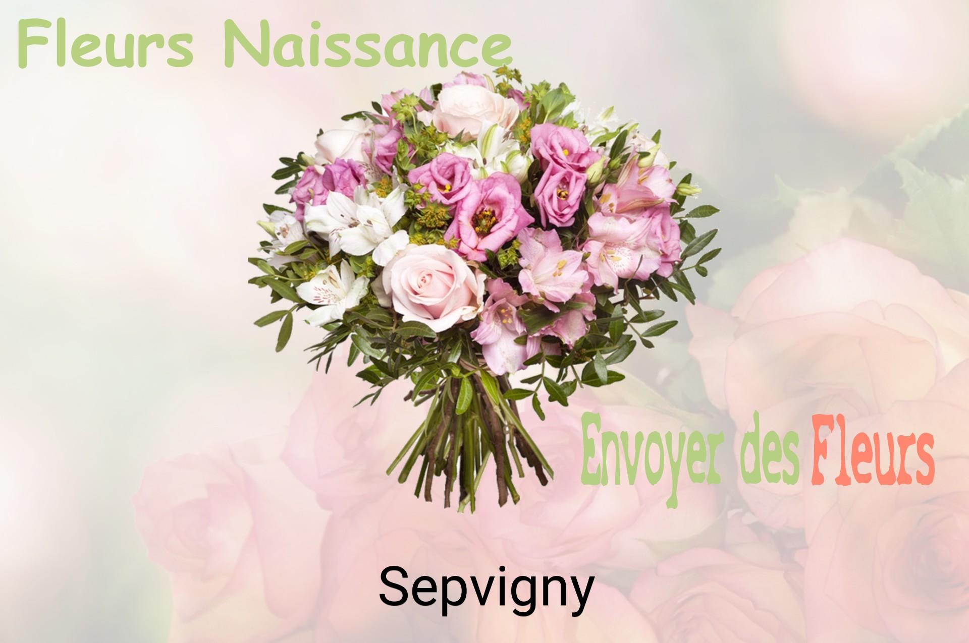 Bouquet de fleurs de naissance livré à Sepvigny